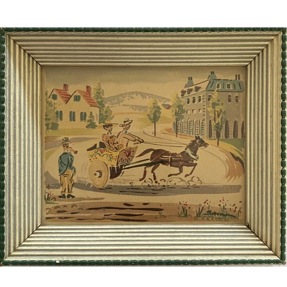 Vg Victorian V.A.P Co. Mini Print Lithograph Art